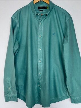 Polo Ralph Lauren Turquoise XXL Long-Sleeve Button-Down Shirt Classic Fit